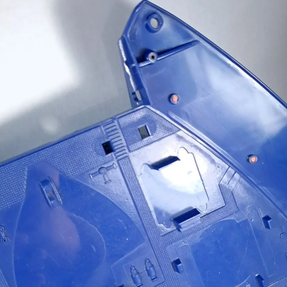 Manta Force Command Ship Bluebird Toys replacement part 1986‎ blue bottom panel.